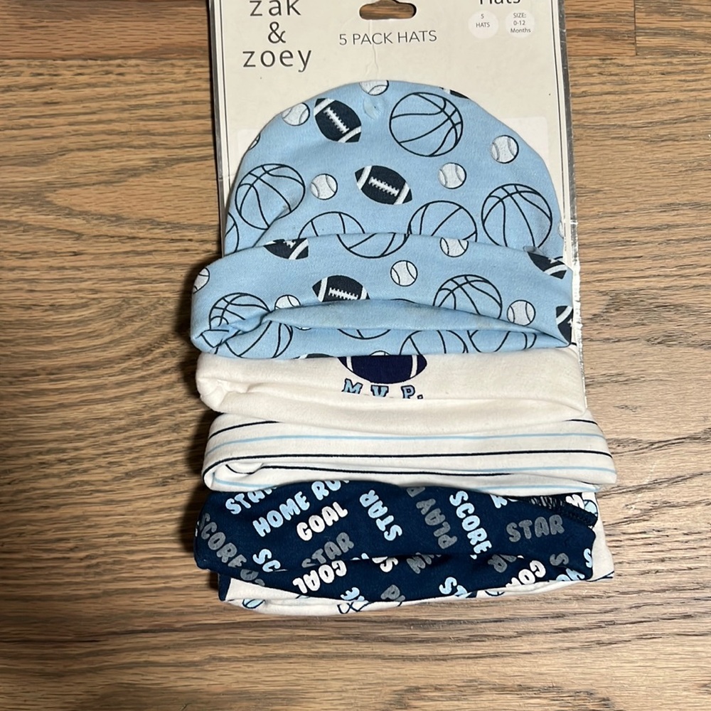 SOLD! Brand new Zak and Zoey baby hats